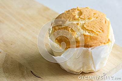 Milk flavor soft cake Stock Photo