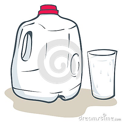 Milk Gallon Stock Photo