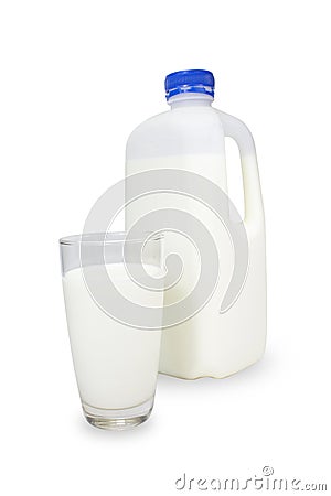 Milk in a glass. Protein rich dairy product Stock Photo