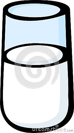 milk glass vector illustration Vector Illustration