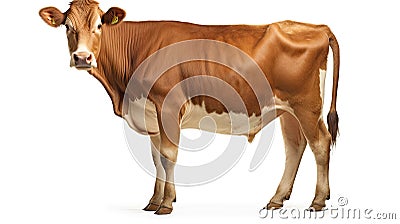 milk jersey cow Cartoon Illustration