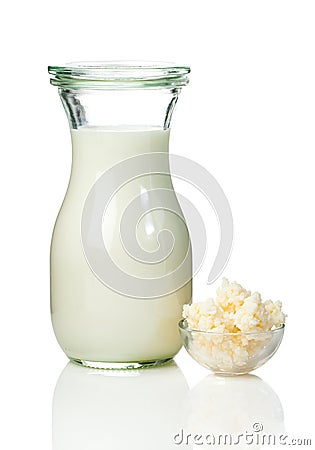 Milk kefir grains Stock Photo