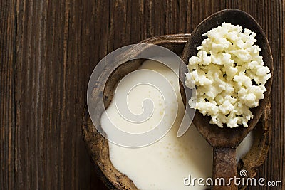 Milk kefir Stock Photo