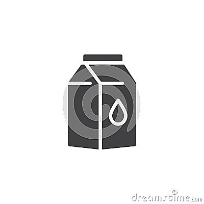 Milk pack icon vector Vector Illustration