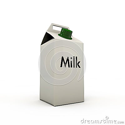 Milk package Stock Photo