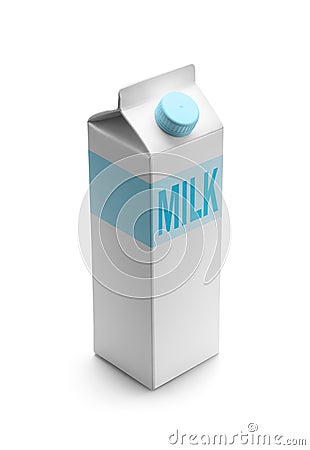 Milk packaging isolated Stock Photo