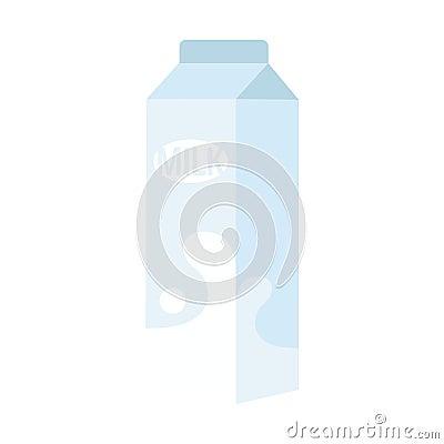 Milk paper bottle Cartoon vector illustration isolated object Vector Illustration