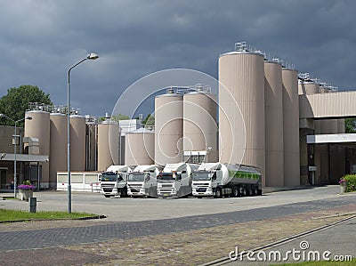 Milk powder factory Stock Photo