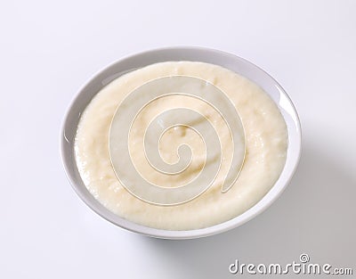 Milk Pudding Stock Photo