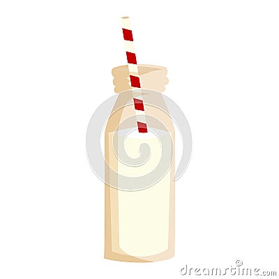 Milk shake vector illustration. Vector Illustration