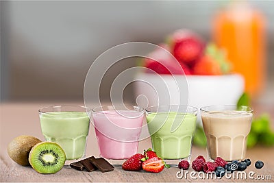 Milk Shakes Stock Photo