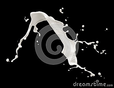 Milk splash Stock Photo