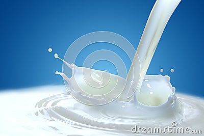 Milk splash Stock Photo