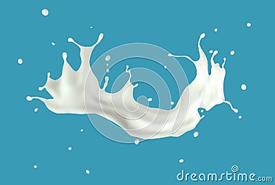 Milk splash Vector Illustration