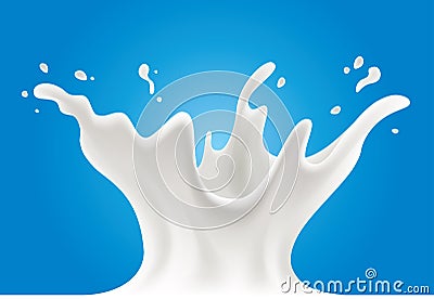 Milk splash Vector Illustration