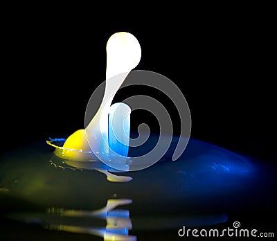 Milk splash in water, clean abstract liquid Stock Photo