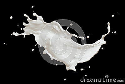 Milk splash Stock Photo