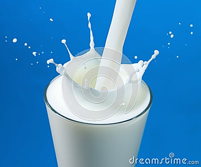 Milk Splashing In Glass Stock Photos - Image: 14261813