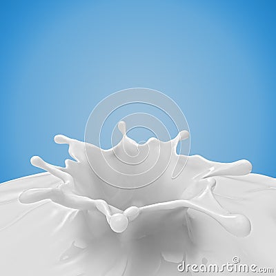 Milk or white liquid splash Stock Photo