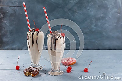 Milkshake (smoothie) Stock Photo