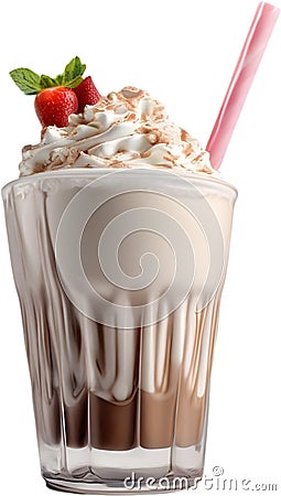 Milkshakes, Close-up of delicious-looking Milkshakes. Stock Photo