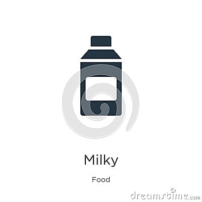 Milky icon vector. Trendy flat milky icon from food collection isolated on white background. Vector illustration can be used for Vector Illustration