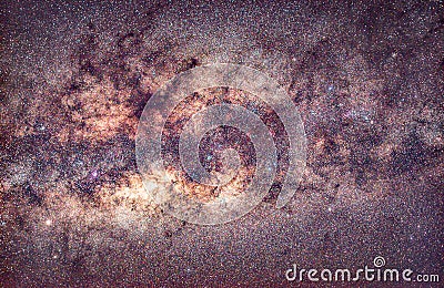 Milky way core with nebulosity Stock Photo