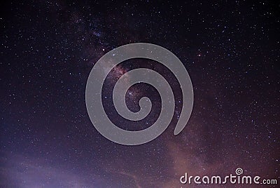 Milky way galaxy on the sky Stock Photo