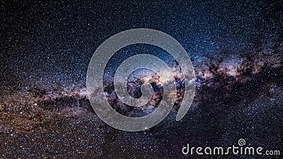 Milky way galaxy with stars and space dust in the universe Stock Photo