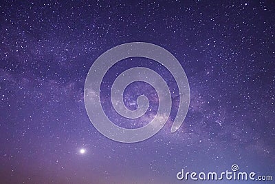 Milky way galaxy with stars and space dust in the universe, Long Stock Photo