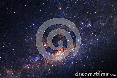 Milky way galaxy with stars and space dust in the universe Stock Photo