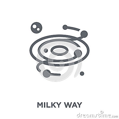 Milky way icon from Astronomy collection. Vector Illustration