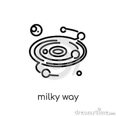 Milky way icon from Astronomy collection. Vector Illustration