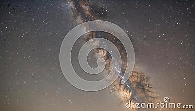 Milky Way, a mesmerizing tapestry of billions of stars adorning the night sky Stock Photo