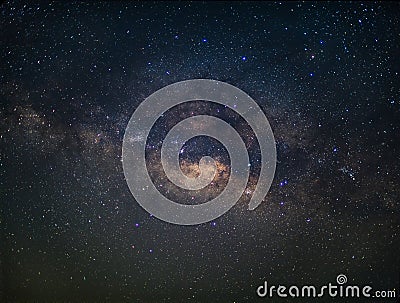 Milky way in night sky Stock Photo