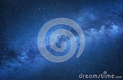 Milky Way. Night sky with stars as a background. Natural compositon at the night time. Stock Photo