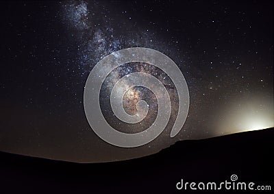 Milky Way over the Plateau of Muses Stock Photo