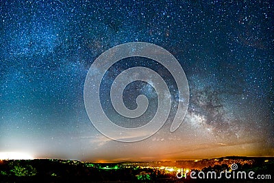 Milky Way rising Stock Photo