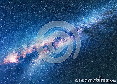 Milky Way. Space background with starry sky Stock Photo