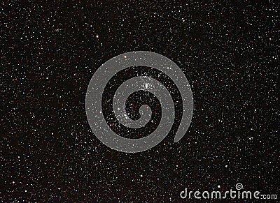 Milky way stars night sky Perseus constellation observing Stock Photo