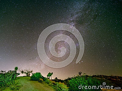 Milky Way Starscape in South East California Stock Photo