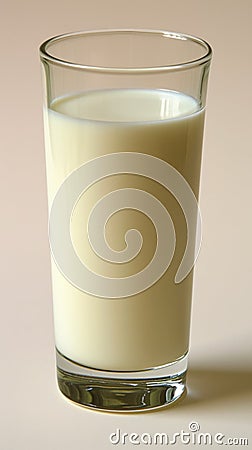 Milky white goodness in a glass Stock Photo