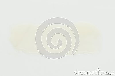 Milky white paint stroke Stock Photo