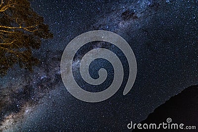Milkyway and the galactic centre Stock Photo