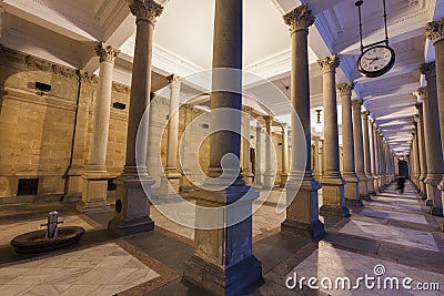 Mill Colonnade in Karlovy Vary Stock Photo