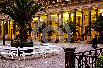 Mill Colonnade, Karlovy Vary, Czech Republic Stock Photo