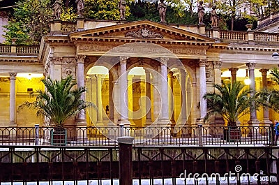 Mill Colonnade, Karlovy Vary, Czech Republic Stock Photo