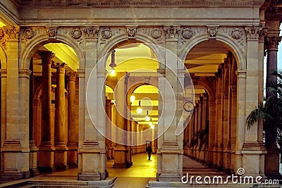 Mill Colonnade, Karlovy Vary, Czech Republic Stock Photo