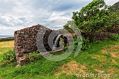 Mill near Cascata do Poco do Bacalhau Stock Photo