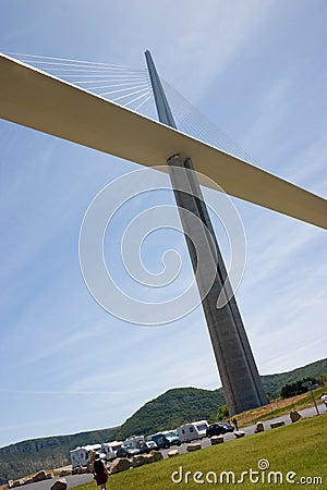 Millau bridge Editorial Stock Photo